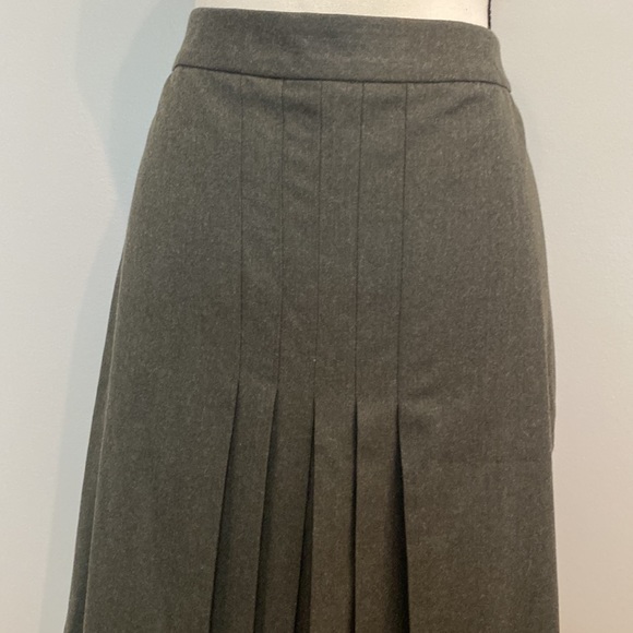 Brooks Brothers skirt pleated kilt cottage core grandmacore Italian 100% wool - Picture 3 of 6